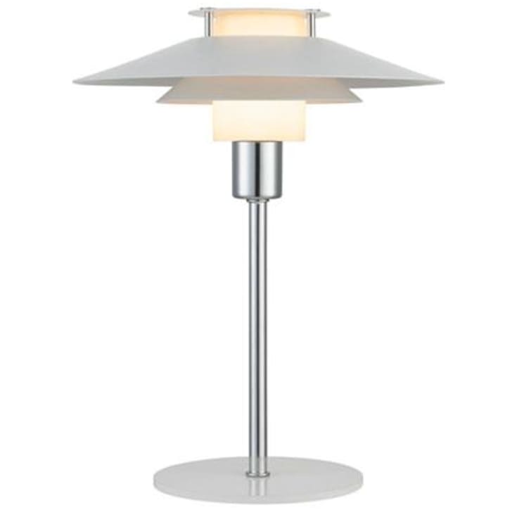 Halo Design Rivoli bordlampe, hvit/krom