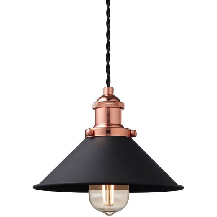 Nielsen Light Neksø pendellampa, svart/koppar