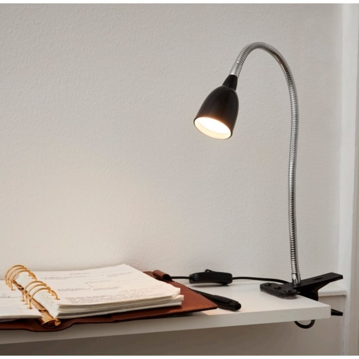 Nielsen Light Kobra klämlampa, svart