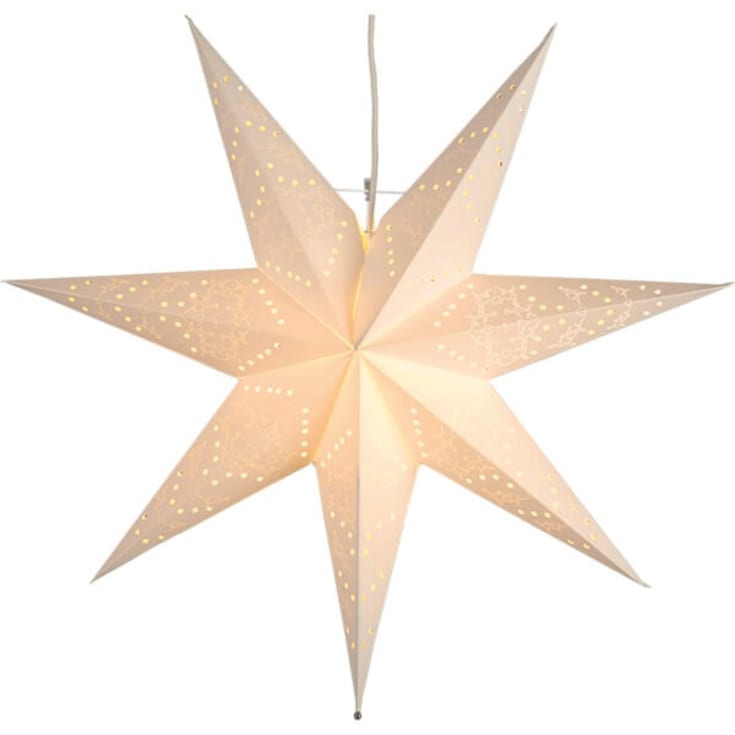 Star Trading Sensy julestjerne med lys, 100 cm, hvit