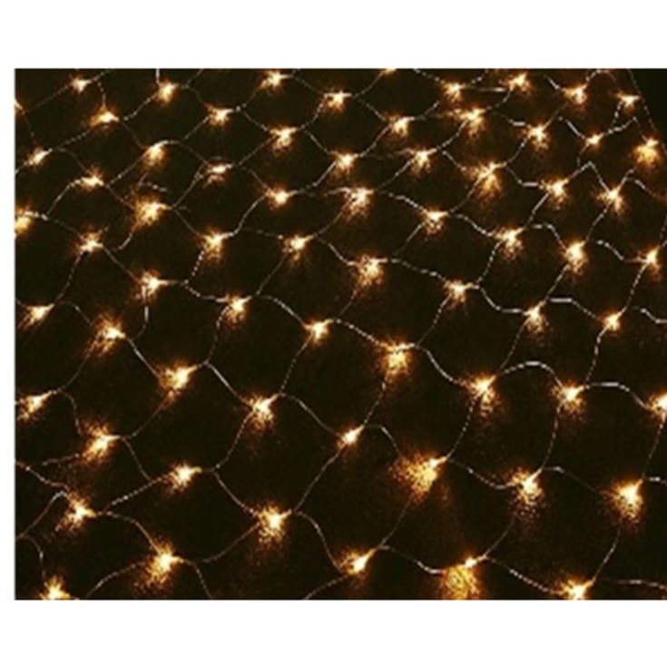 Veli Line utendørs LED lysnet, gyllent lys, 150 cm x 150 cm