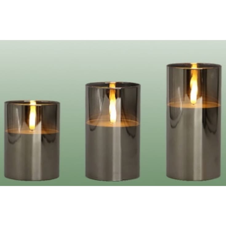 Veli Line LED bloklys i glasstager