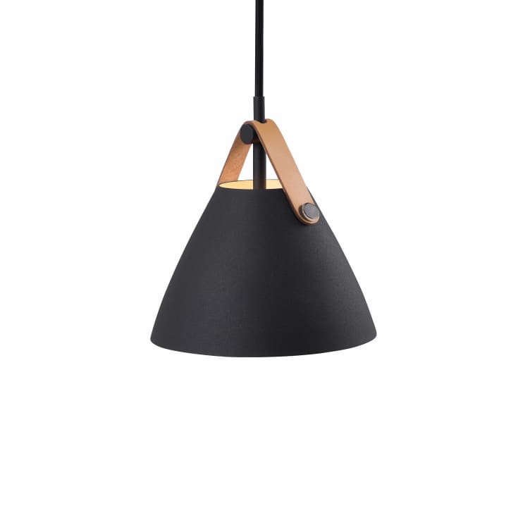 Dftp Strap pendellampa, svart, Ø16 cm