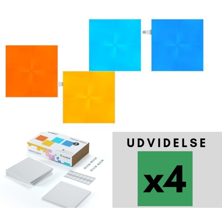 Nanoleaf Canvas utbyggningspaket, 4 paneler