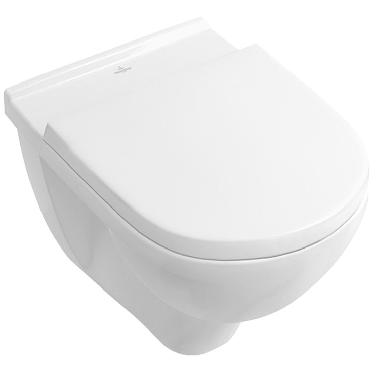 Villeroy & Boch O.Novo vegghengt toalett , uten skyllekant, rengjøringsvennlig, hvit