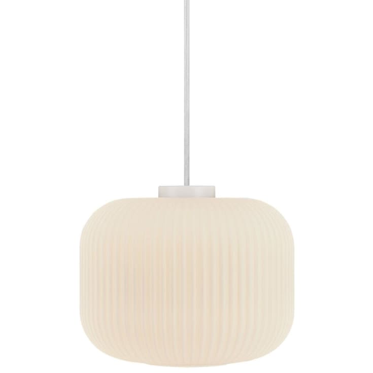 Nordlux Milford pendellampa, vit, Ø30 cm