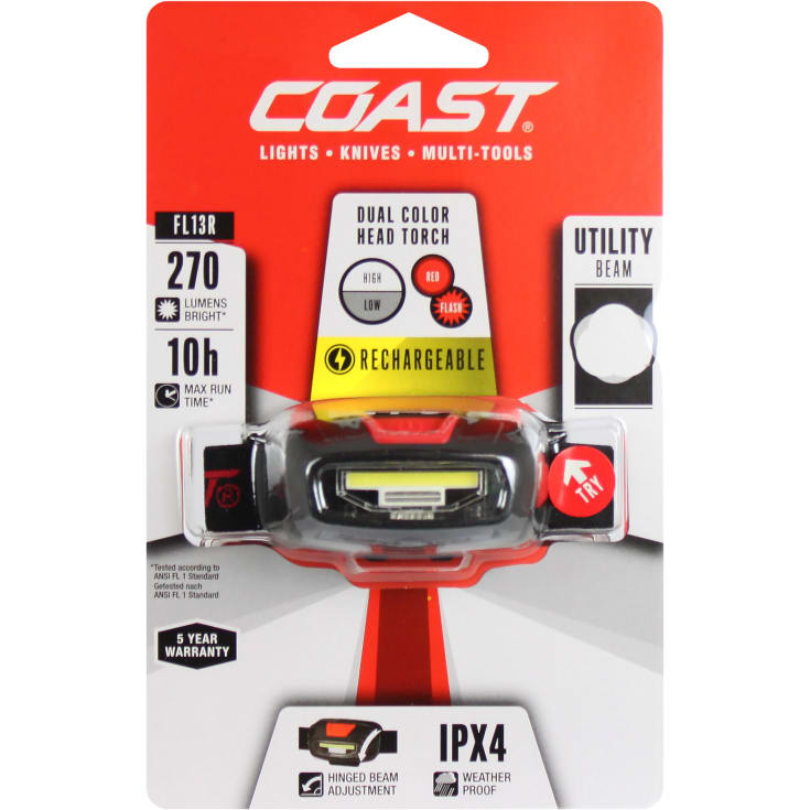 Coast hodelykt FL13R, oppladelig