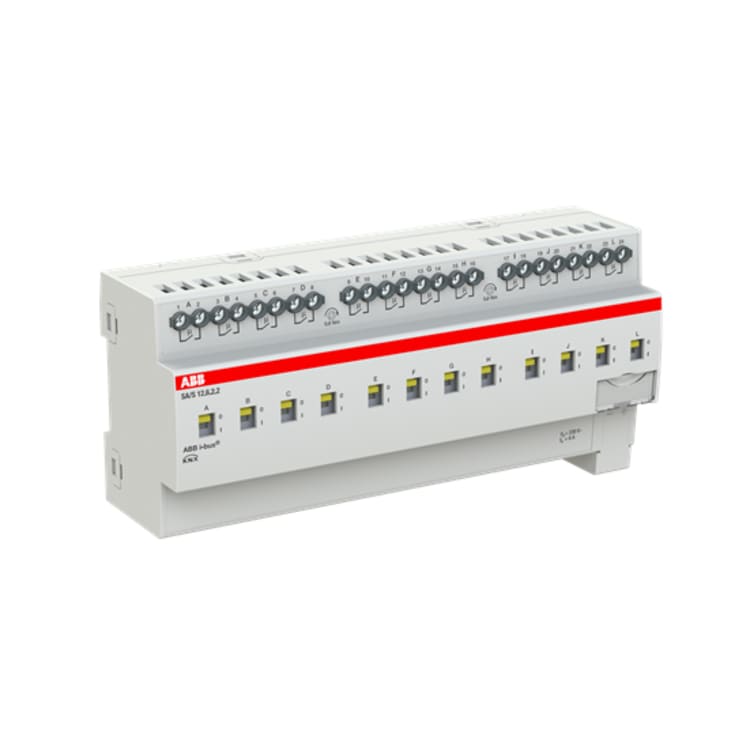 KNX SA/S12.6.2.2 Kontaktaktuator, man. betjening, AC1 6A, AC3 6A