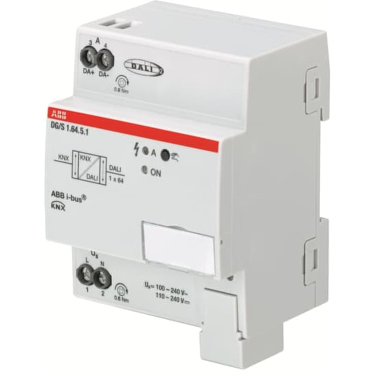 KNX DG/S1.64.5.1 DALI Gateway Premium, 1 kanal, MDRC, DALI 2, HCL