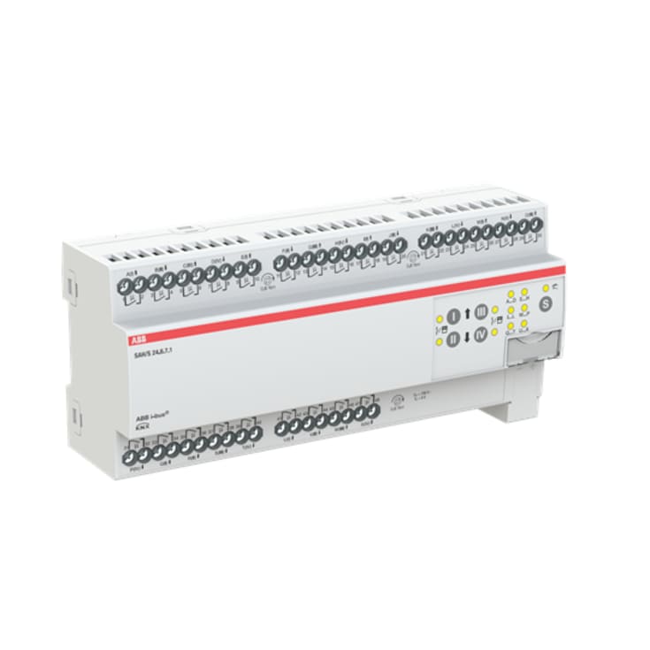KNX SAH/S24.6.7.1 Bryter/persienneaktuator, man. drift, 6A AC1