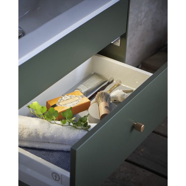 Gustavsberg Graphic möbelpaket, 100x41 cm, grön