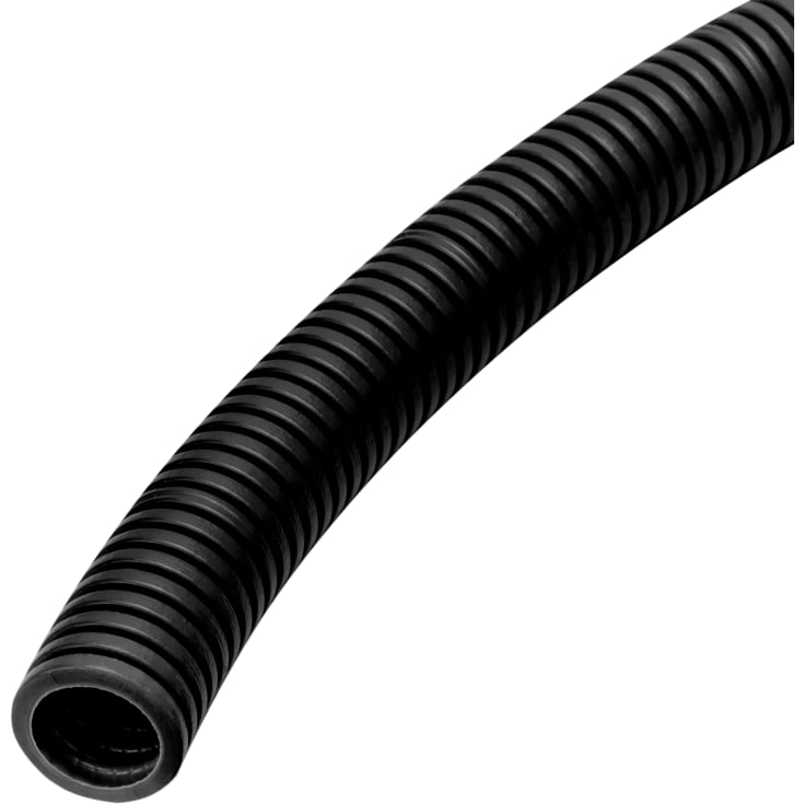 100 meter Flexrør HFXP Turbo Eco 16 mm, halogenfri, sort, 750N, R100