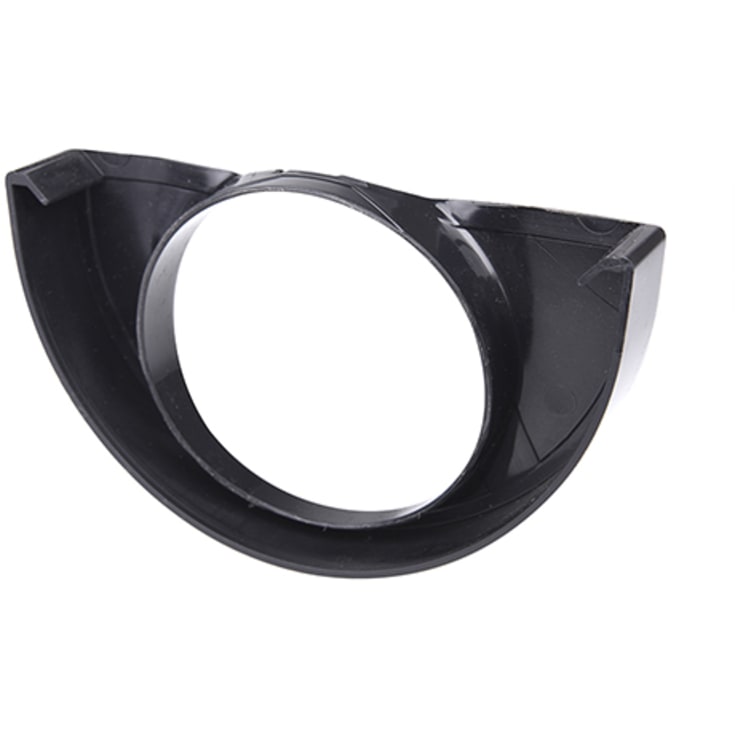 10&quot; x 75 mm Endebunn med hull sort Plasticmo