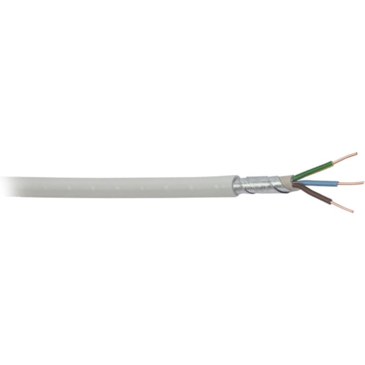 100 meter Armeret installationskabel 3x1,5mm²