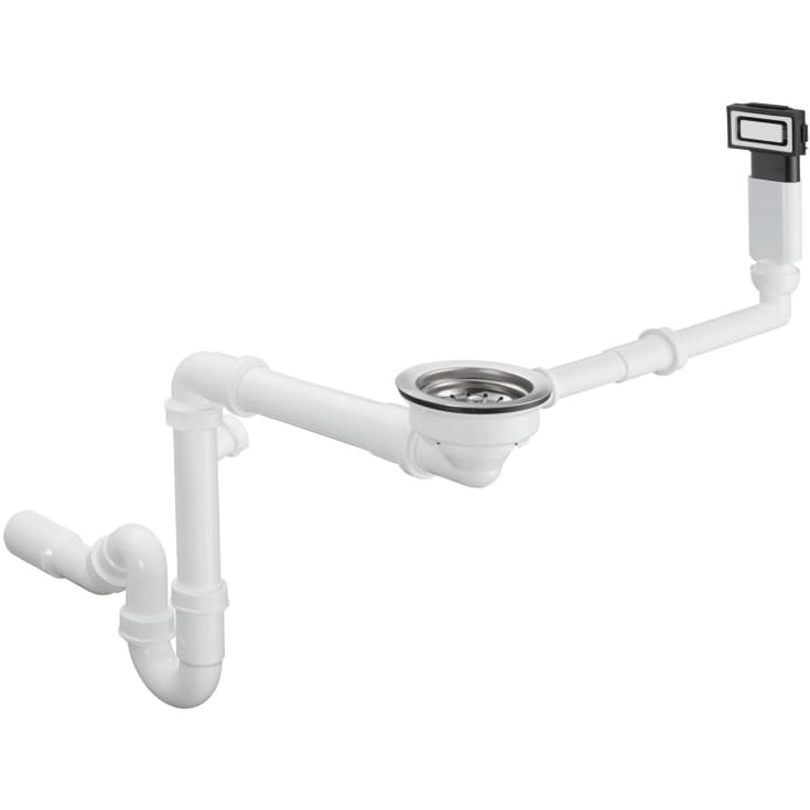 Hansgrohe diskbänsksvattenlås med avloppssats, 1 1/2", krom
