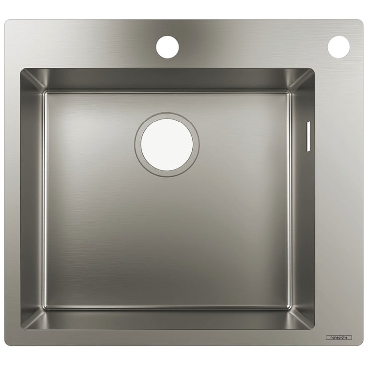 Hansgrohe kjøkkenvask, 55x50 cm, rustfritt stål