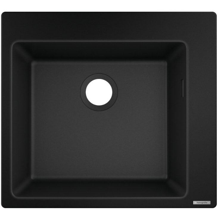 Hansgrohe køkkenvask, 56x51 cm, sort