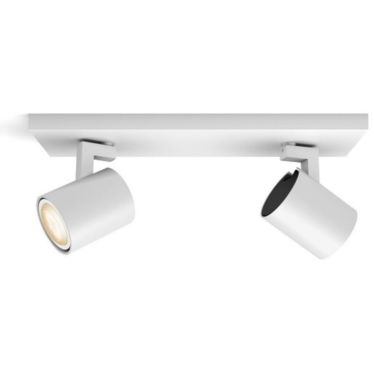 Philips Runner spotlampe, 2 spots, Hue White Ambiance pærer