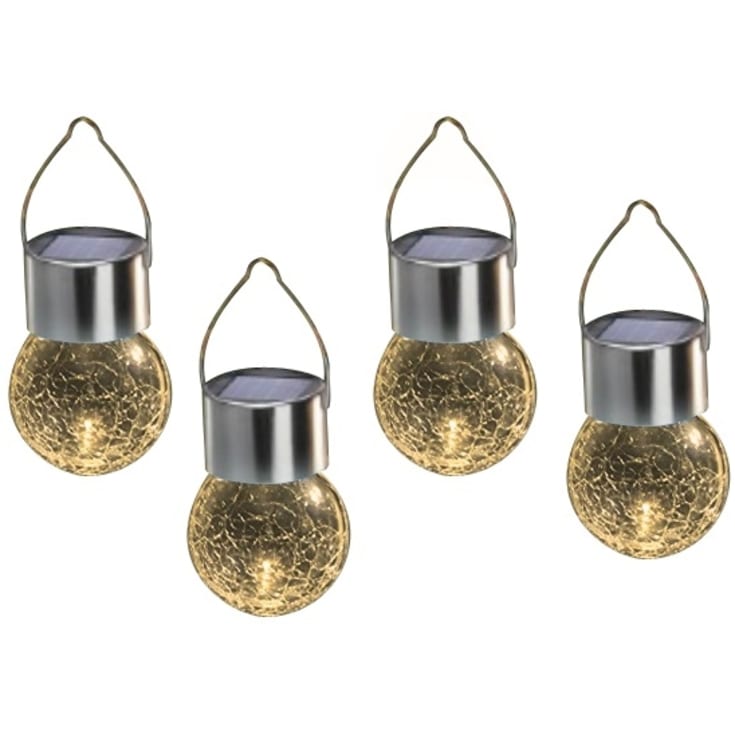 Veli Line solcell glaskulor, 4-pack