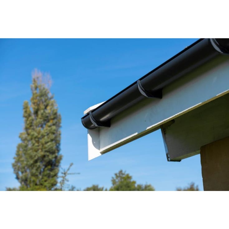 Plastmo bøjning 60 grader / 75 mm, grafit