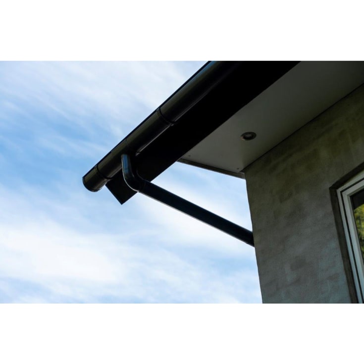 Plastmo plastrørholder 90 mm, sort
