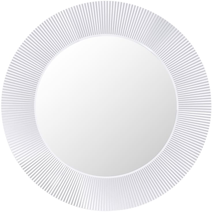 Kartell Laufen All Saints speil, Ø78 cm, hvit