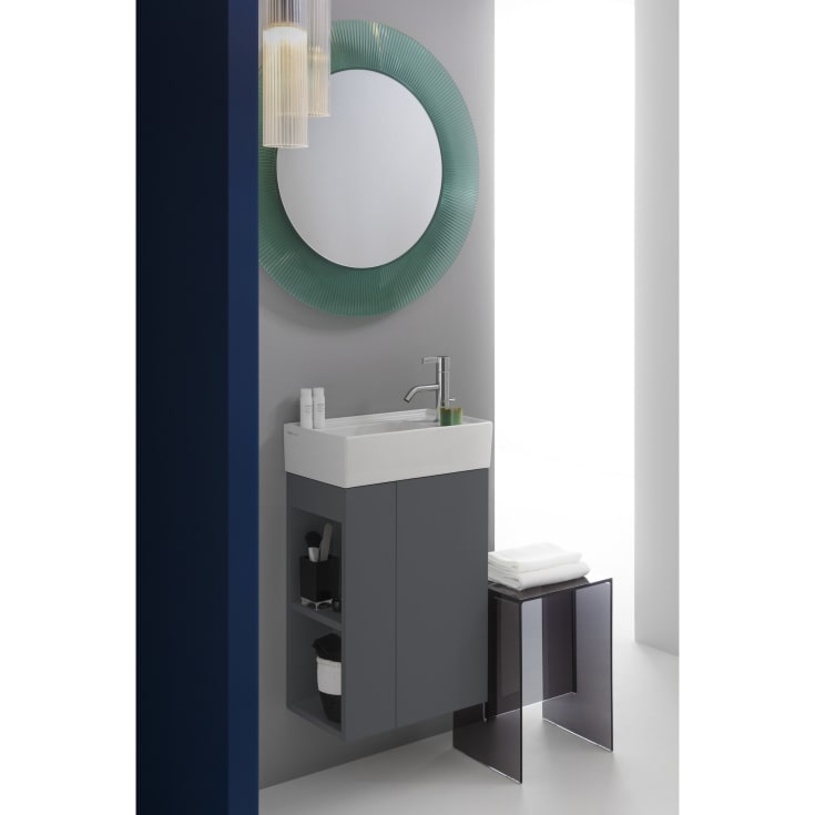 Kartell Laufen hylde til badekar 75 cm, røg
