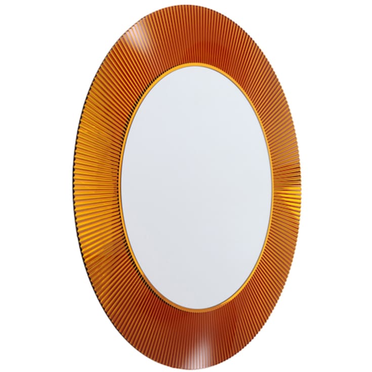 Kartell Laufen All Saints spejl, Ø78 cm, brun