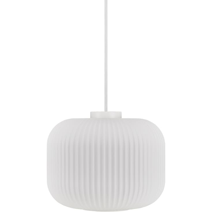 Nordlux Milford pendellampe, hvit, Ø30 cm