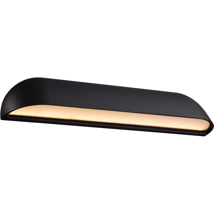Nordlux Front 26 utomhus vägglampa, svart, 36 cm