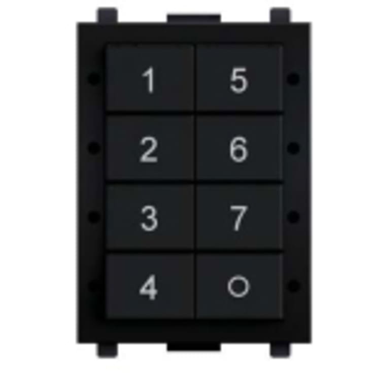 Digidim136B Panel med 8 tryk (Sort) 7 scener + sluk