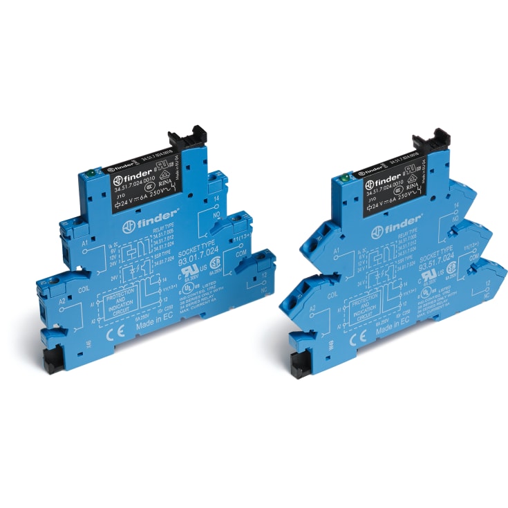 Gränssnittsrelä S38.51, 1P, 6A, 24V AC/DC