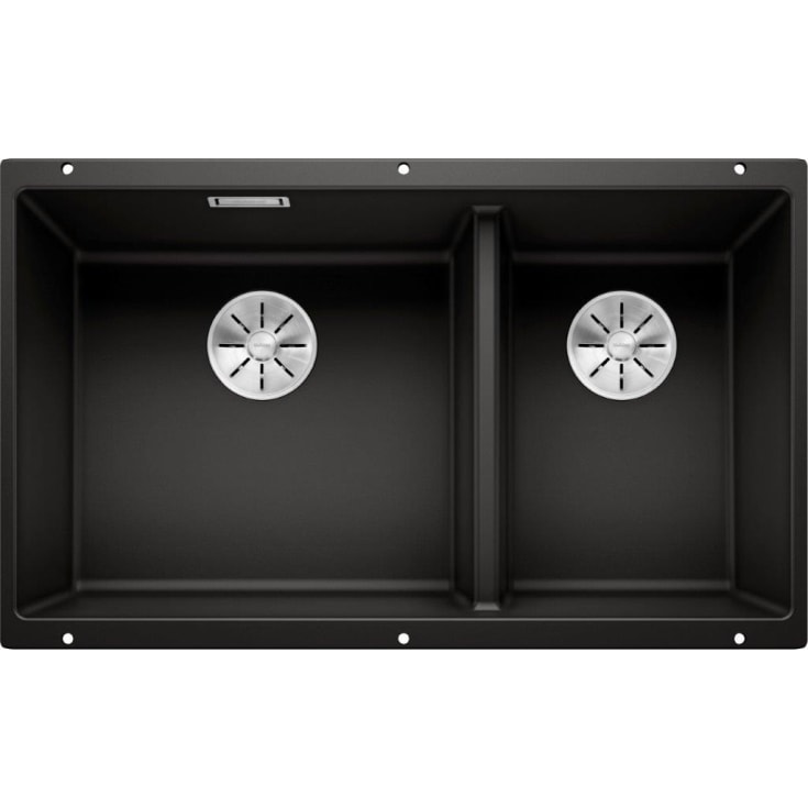 Blanco Subline 430/270-U UXI kjøkkenvask, 75,5x46 cm, sort