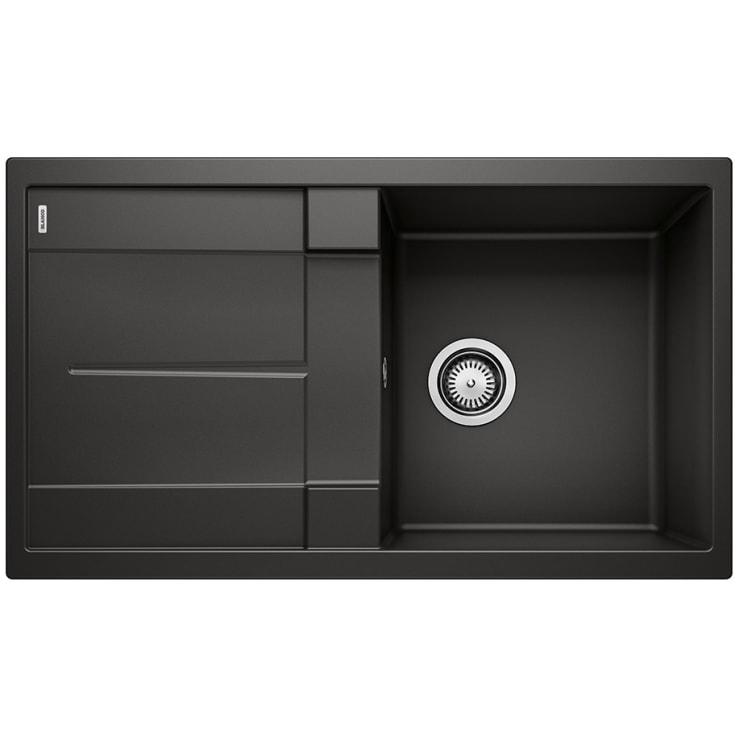 Blanco Metra 5 S UX diskbänk, 86x50 cm, svart