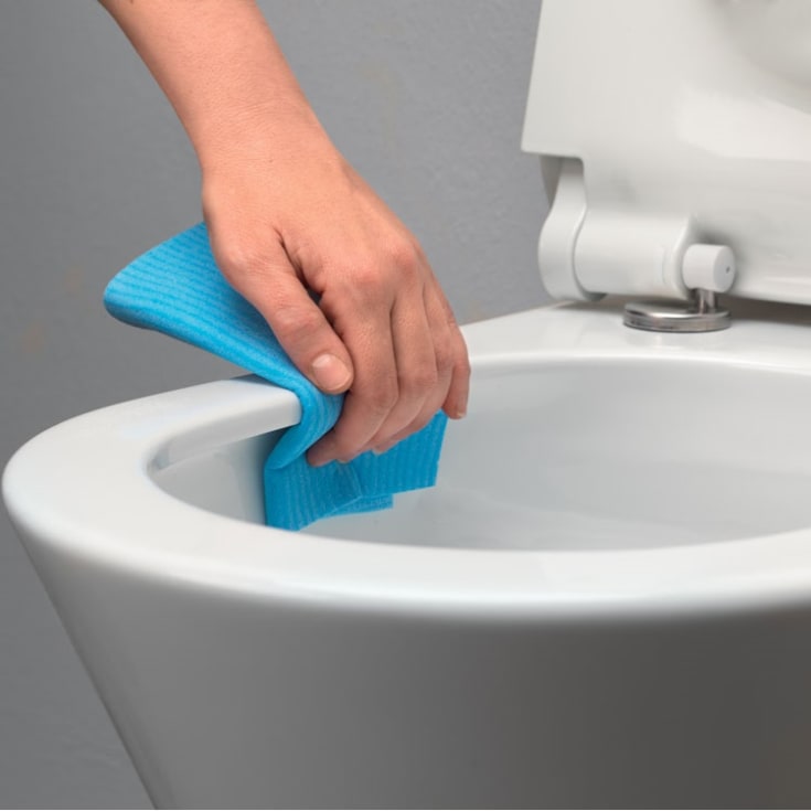 GSI Kube X væghængt toilet, uden skyllekant, rengøringsvenlig, hvid