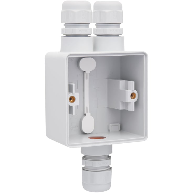 5 stk Underlag 1 modul, 3x M20, IP55, grå