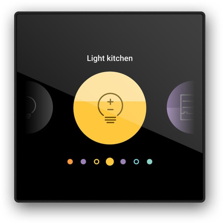 Niko Digital Black kontrollpanel