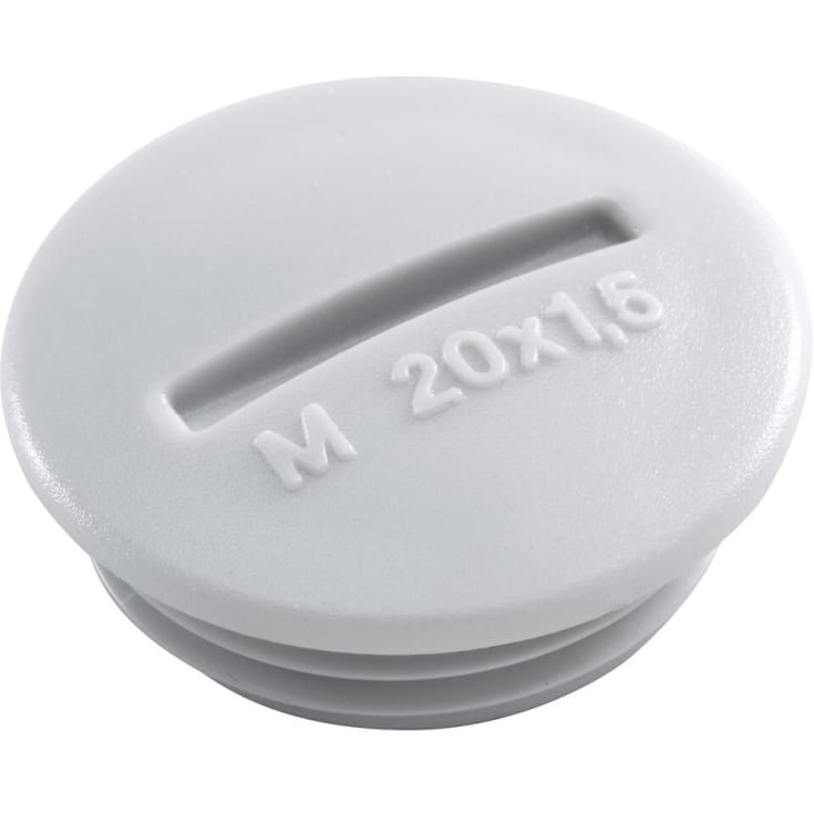 100 stk Blindplugg, M20, grå