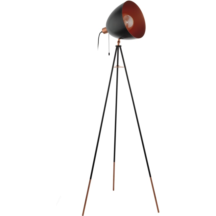 Eglo Chester gulvlampe, sort/kobber