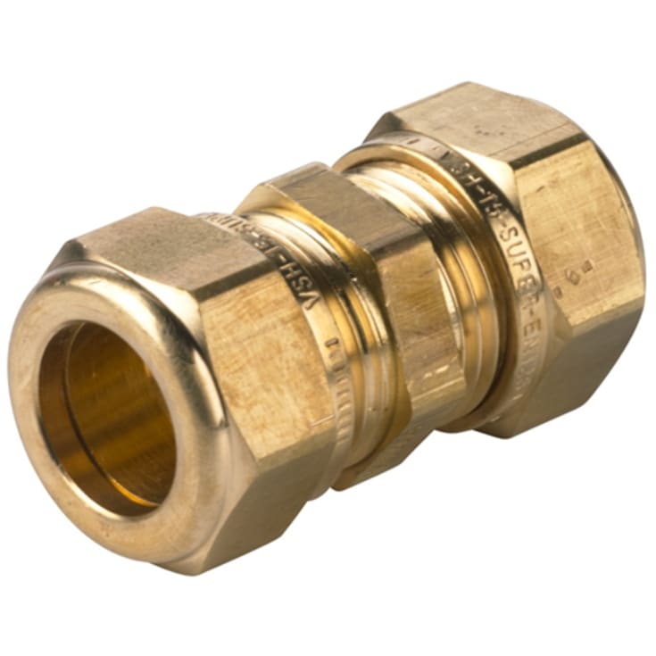 VSH super D1400 rak koppling 12x12 mm, mässing