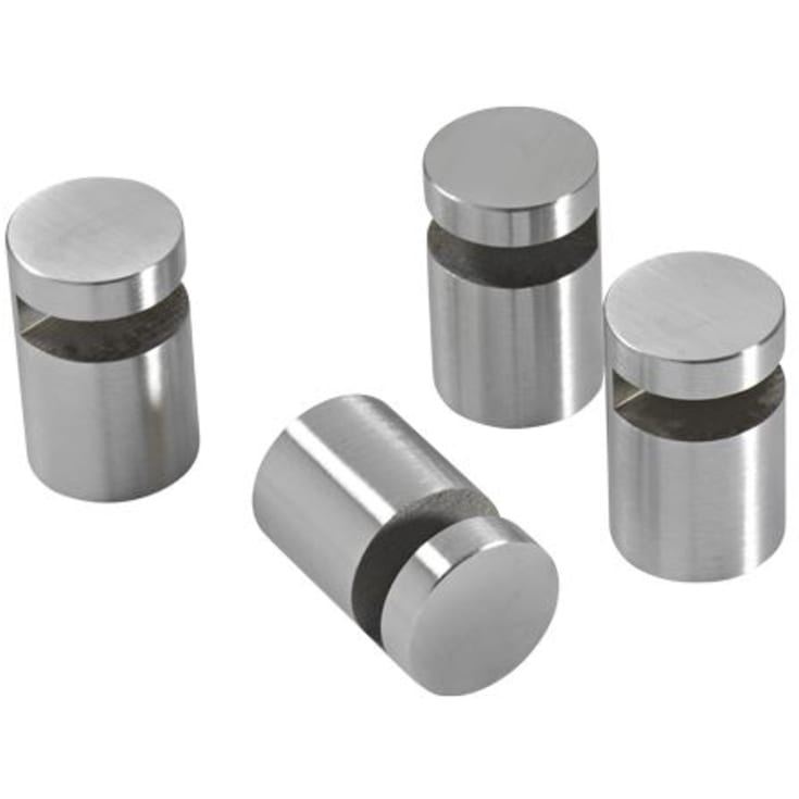Pressalit speilbeslag, rustfritt stål, 4 stk
