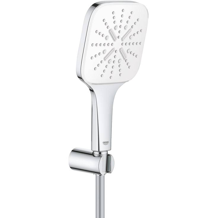 Grohe Rainshower SmartActive Cube 130 brusesæt, vandbesparende,  krom/hvid