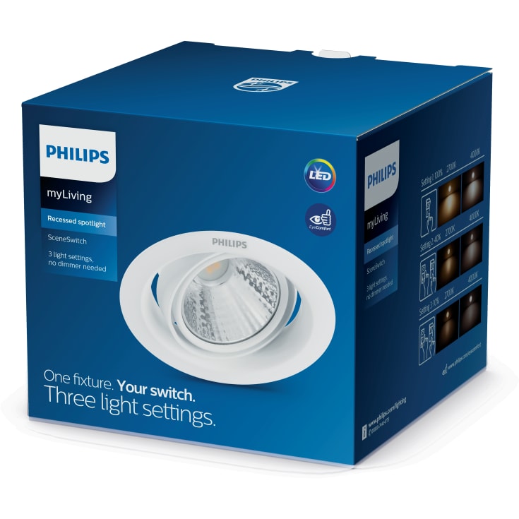 Philips myLiving Pomeron indbygningsspot - 3W