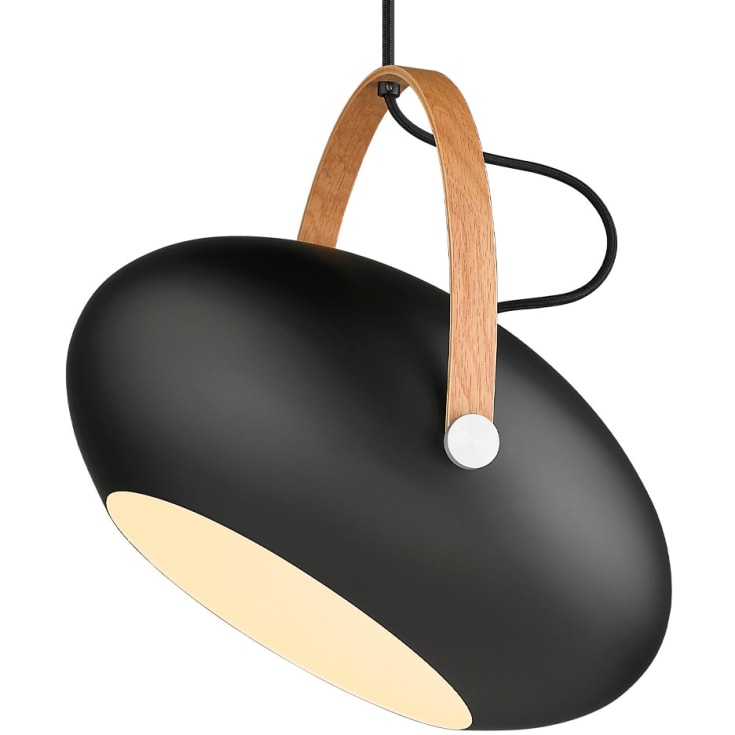 Halo Design D.C pendellampa, svart, Ø40 cm