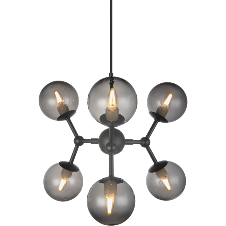 Halo Design Atom Mini pendellampa, rökfärgad