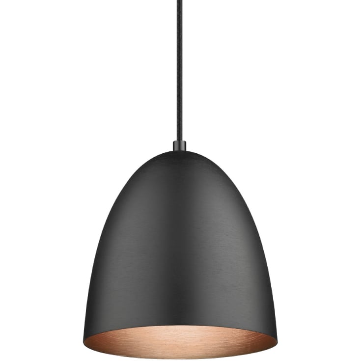 Halo Design The Classic pendellampe, svart/kobber, Ø20 cm