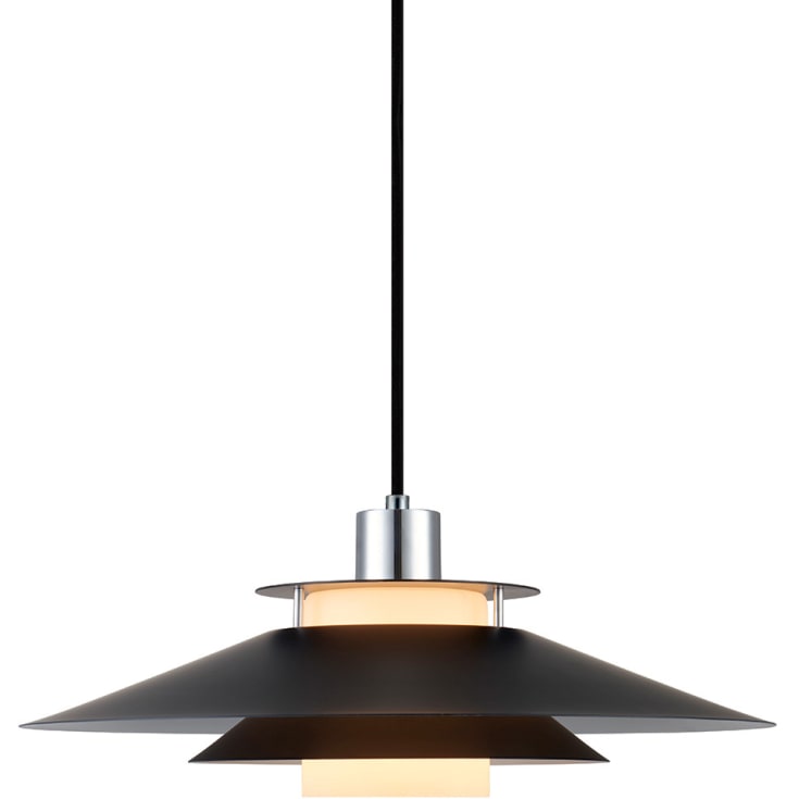 Halo Design Rivoli pendellampe, svart/krom