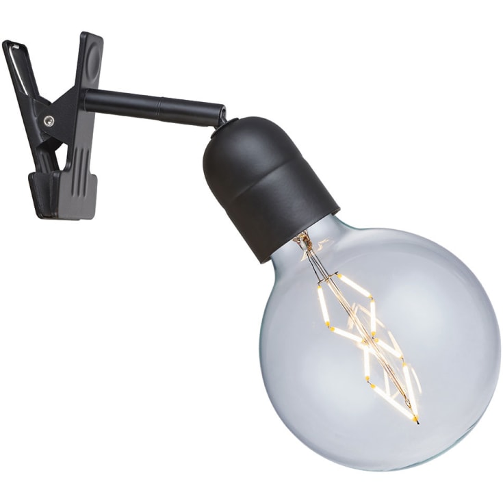 Halo Design klämlampa, svart