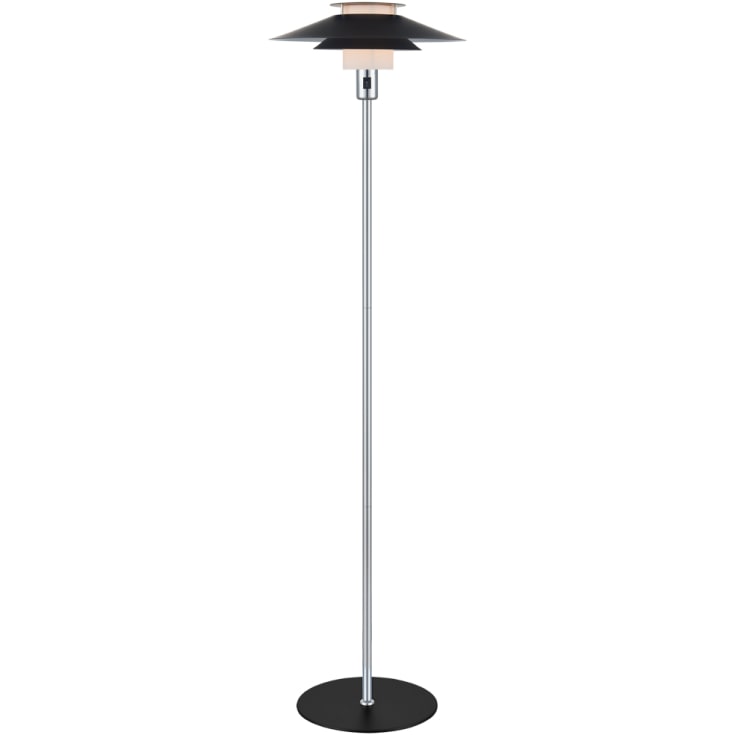 Halo Design Rivoli gulvlampe, sort/krom