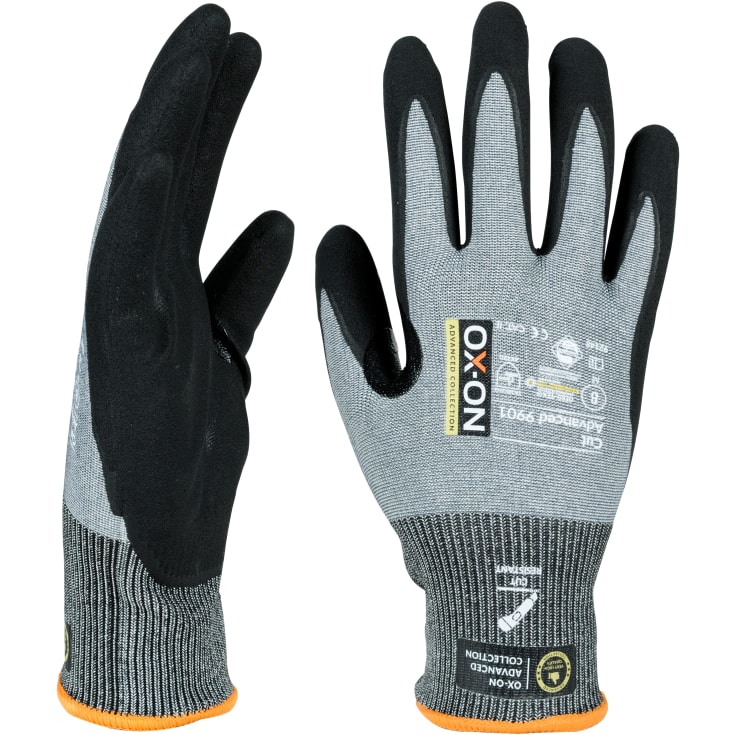 12 par Ox-On 9901 D-Cut Advanced handske str. 11